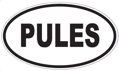 PULES - Oval Magnet