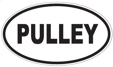 PULLEY - Oval Sticker