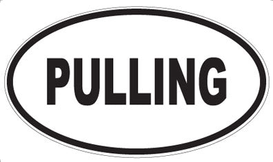 PULLING - Oval Magnet