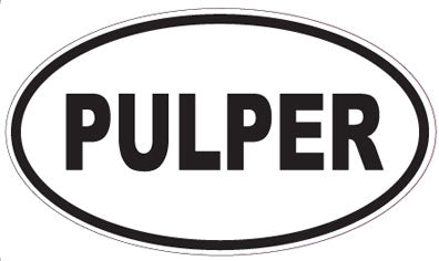 PULPER - Oval Sticker