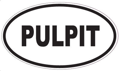 PULPIT - Oval Sticker