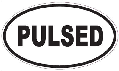 PULSED - Oval Sticker