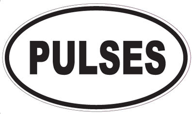 PULSES - Oval Sticker