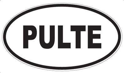 PULTE - Oval Magnet