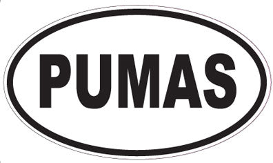 PUMAS - Oval Magnet