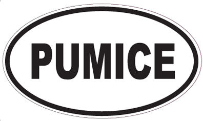 PUMICE - Oval Sticker