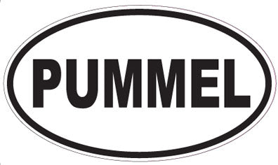 PUMMEL - Oval Sticker