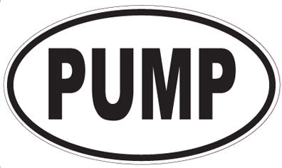 PUMP - Oval Sticker
