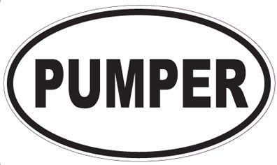 PUMPER - Oval Sticker