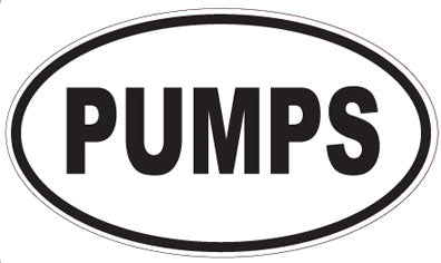 PUMPS - Oval Sticker
