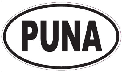 PUNA - Oval Sticker