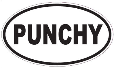 PUNCHY - Oval Sticker