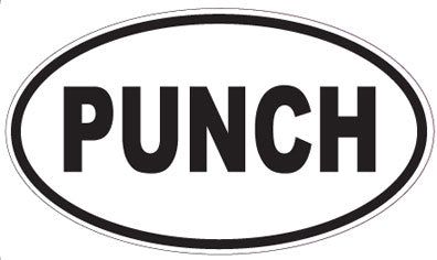 PUNCH - Oval Magnet