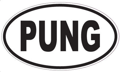 PUNG - Oval Sticker