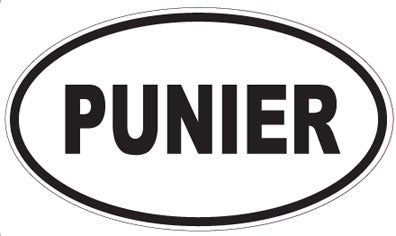 PUNIER - Oval Sticker