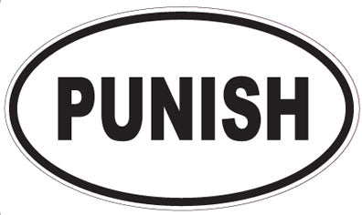 PUNISH - Oval Sticker