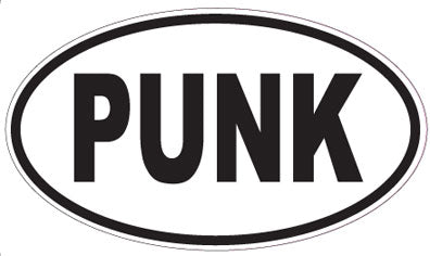 PUNK - Oval Sticker