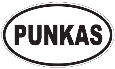 PUNKAS - Oval Sticker