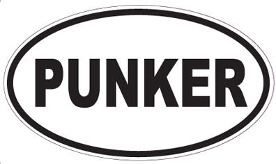 PUNKER - Oval Sticker