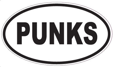 PUNKS - Oval Magnet