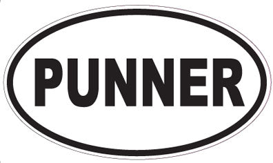 PUNNER - Oval Sticker