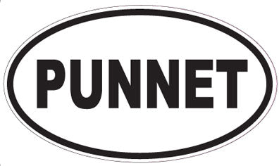 PUNNET - Oval Sticker