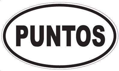 PUNTOS - Oval Sticker