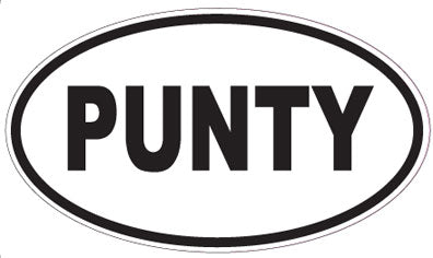 PUNTY - Oval Magnet