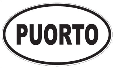 PUORTO - Oval Magnet