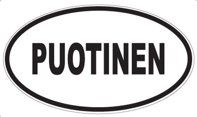 PUOTINEN - Oval Magnet