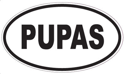 PUPAS - Oval Magnet