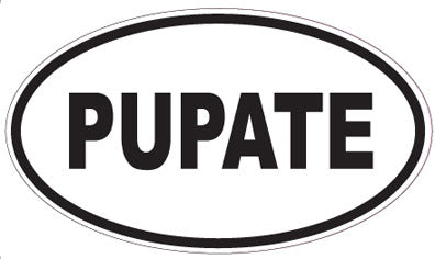 PUPATE - Oval Sticker