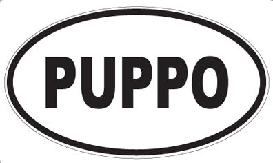 PUPPO - Oval Sticker