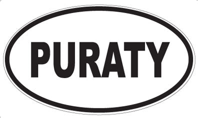 PURATY - Oval Sticker
