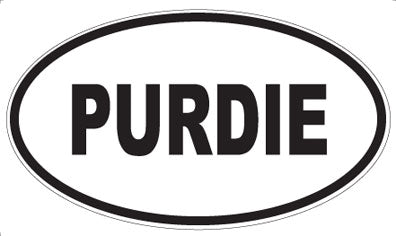 PURDIE - Oval Magnet