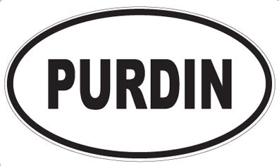 PURDIN - Oval Magnet