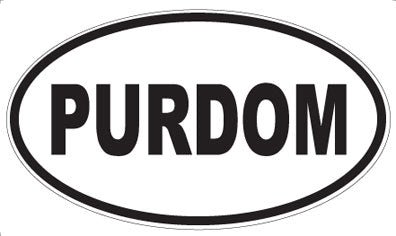 PURDOM - Oval Magnet