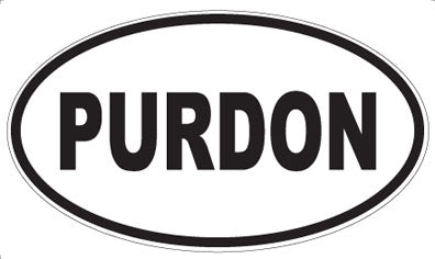 PURDON - Oval Magnet