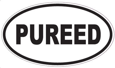 PUREED - Oval Sticker