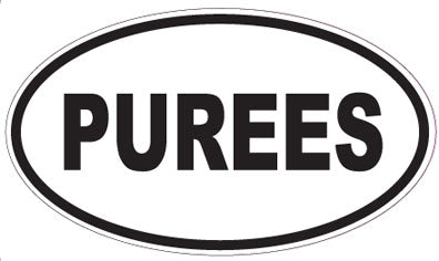 PUREES - Oval Sticker