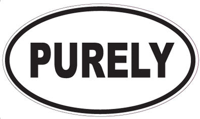 PURELY - Oval Sticker
