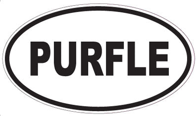 PURFLE - Oval Sticker