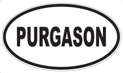 PURGASON - Oval Sticker