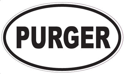 PURGER - Oval Sticker