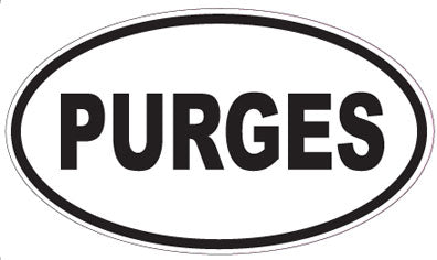 PURGES - Oval Sticker