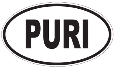 PURI - Oval Sticker