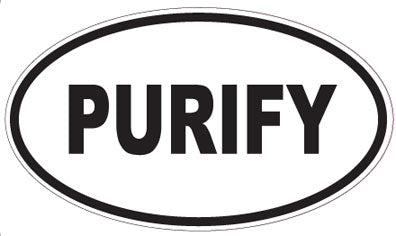 PURIFY - Oval Sticker