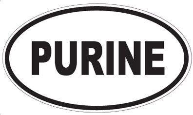 PURINE - Oval Sticker