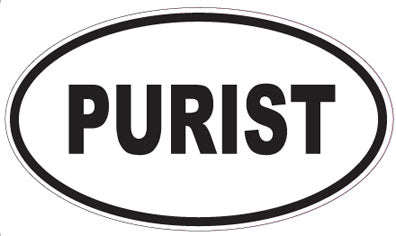 PURIST - Oval Sticker