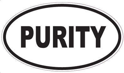 PURITY - Oval Sticker